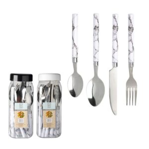 סט סכום 24 חלקים דגם שיש