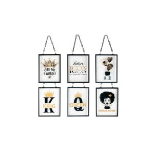 שלט זכוכית דקורטיבי במגוון הדפסים