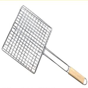 רשת צליה 24*21 ס"מ ידית עץ