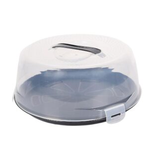 קופסת אחסון עגולה מפלסטיק לעוגה 28.5*23.5 ס"מ