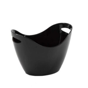 כלי פלסטיק אובלי לקרח 22*23*31 ס"מ שחור