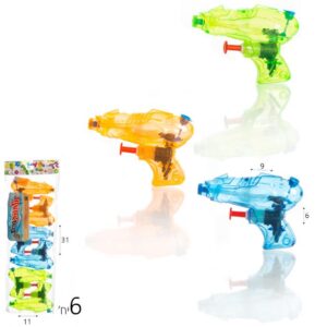 אקדח מים מיני שקוף 9 ס"מ