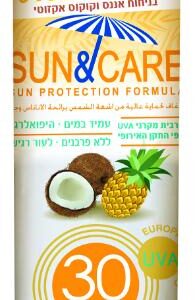 ספריי שקוף אננס וקוקוס 200 מ"ל SPF30 סאן&קאר