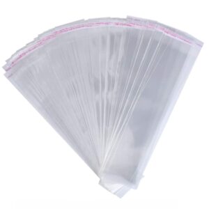 שקיות צלופן עם דבק 8*40 ס"מ 250 יחידות