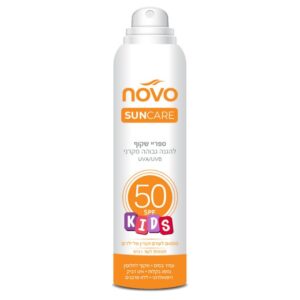 ספריי הגנה שקוף לילדים 50 SPF נובו סאן קייר