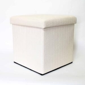 הדום איחסון דמוי עור 40*40*40 ס"מ LUXURY