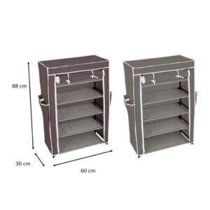 ארון נעליים מבד 5 קומות 60*30*88 ס"מ