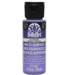 צבע אקריל פולקארט מולטי 6313 MULTI SURFACE METALLIC TANZANITE