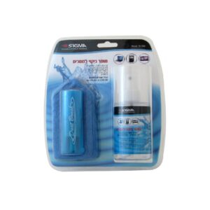 חומר לניקוי מסכים+ מטלית מיקרופייבר