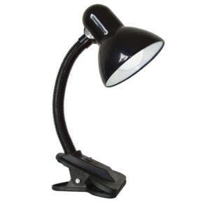 מנורת קליפס E27 בצבע שחור