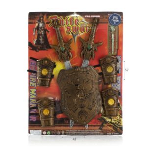 סט 2 חרבות + 5 מגנים