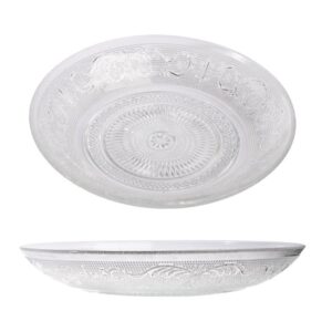 צלחת זכוכית מרוקו עמוקה 21.5 ס:מ