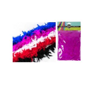 גרלנדה נוצות בצבע ורוד כהה