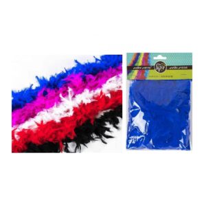 גרלנדה נוצות בצבע כחול