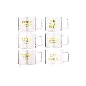 כוס זכוכית דקורטיבית