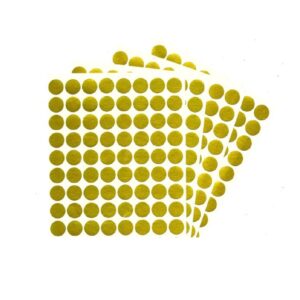 מדבקות עגולות זהב 13 מ"מ