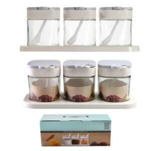 סט 3 צנצנות זכוכית 350 מ"ל