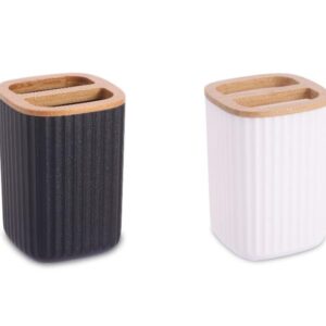 כוס למברשת שיניים BAMBOO פסים