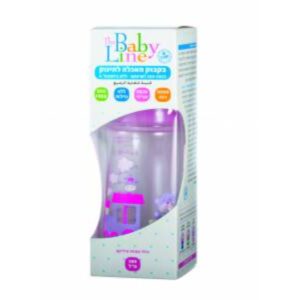 בקבוק האכלה ורוד לתינוק 260 מ"ל בייבי ליין