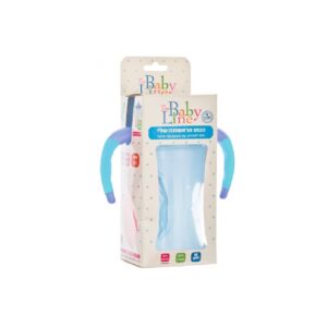 כוס שתייה כחולה+ידיות 6 חודשים בייבי ליין