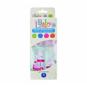 בקבוק האכלה ורוד לתינוק 160 מ"ל בייבי ליין