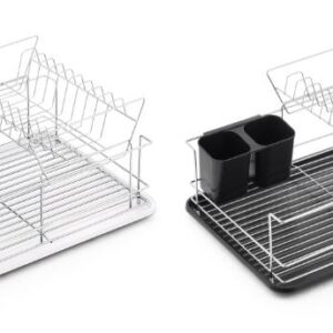 מייבש כלים קומותיים+מגש לבן/שחור