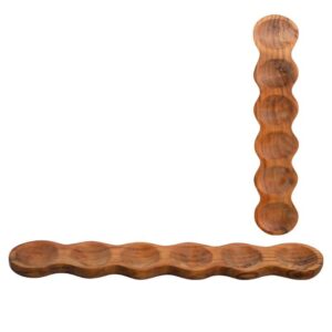 מגש עץ מחולק 6 תאים