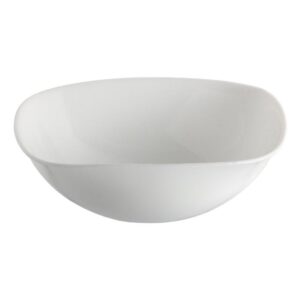 קערית זכוכית לבנה מרובעת 16.5*5 ס"מ