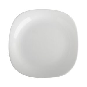 צלחת זכוכית לבנה מרובעת 29*2.2 ס"מ