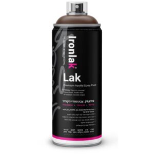 ספריי צבע איירון לק גוון חום אדמה 001 - 400 מ"ל