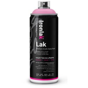 ספריי צבע איירון לק גוון ורוד זוהר 099 - 400 מ"ל