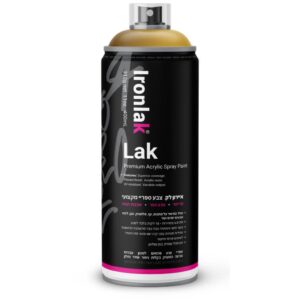 ספריי צבע איירון לק גוון זהב 080 - 400 מ"ל