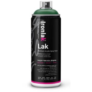 ספריי צבע איירון לק גוון ירוק כהה 060 - 400 מ"ל