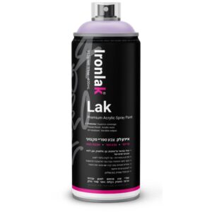 ספריי צבע איירון לק גוון סגול לילך 044 - 400 מ"ל