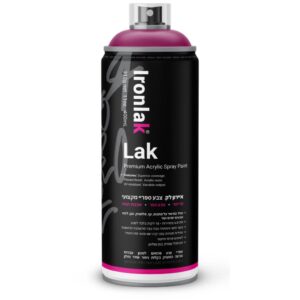 ספריי צבע איירון לק גוון סגול מוברי 027 - 400 מ"ל