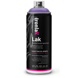 ספריי צבע איירון לק גוון סגול פנטום 042 - 400 מ"ל