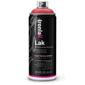 ספריי צבע איירון לק גוון אדום 022 - 400 מ"ל