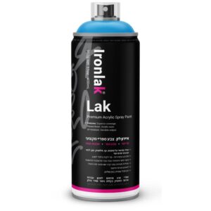 ספריי צבע איירון לק גוון כחול אטלס 049 - 400 מ"ל