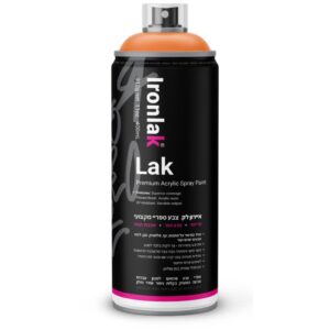 ספריי צבע איירון לק גוון כתום וולקנו 103 - 400 מ"ל