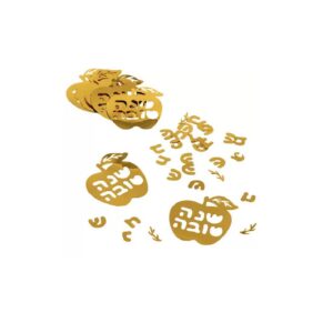 חבילת קונפטי תפוח שנה טובה זהב