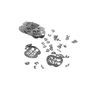 חבילת קונפטי תפוח שנה טובה- כסף