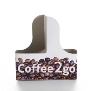 מנשא כפול לכוסות מודפס