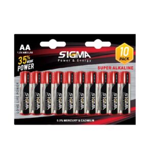 מארז 10 סוללות AAA סיגמה