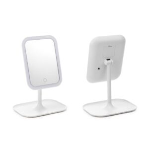 מראה שולחנית מרובעת LED