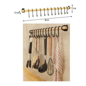 קולב תליה לששת עץ משולב פלסטיק