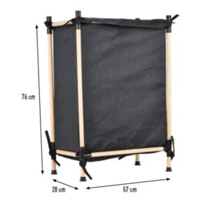 סל כביסה עץ סטייל 76*28*57 ס"מ