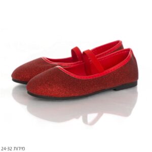 נעלי נסיכות אדומות נוצצות מידות 24-32