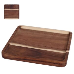 מגש עץ מרובע 20*20 ס"מ Acaica