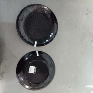 צלחת מלמין בצבע שחור