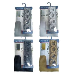 וילון אמבטיה 180*180 ג'קרד